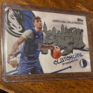 Topps Clutch City Prospects Card - Blue and White